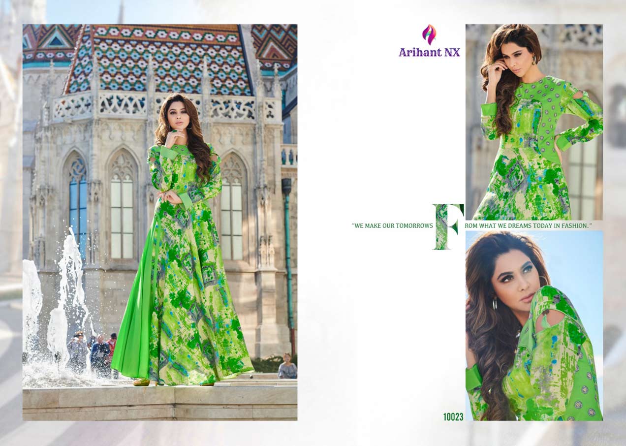 Karigari Vol-3 Arihant Nx Rayon Handwork Flair Kurti Karigari Vol-3 Arihant Nx Rayon Handwork Flair Kurti